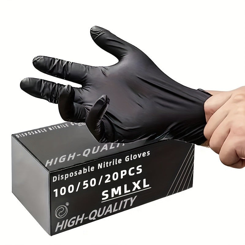 Luvas de Nitrilo Preto Engrossado Descartáveis – Proteção e Resistência em Qualquer Situação