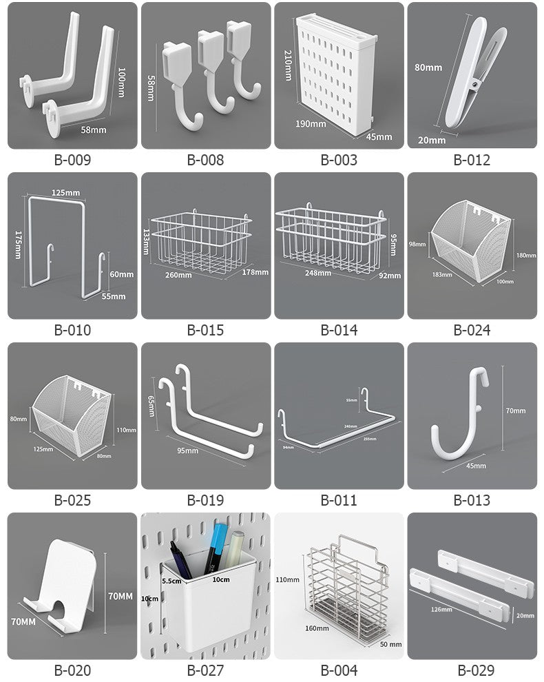 Parede de Equipamento de Jogos Pegboard – Organização Inteligente para Seu Setup Gamer