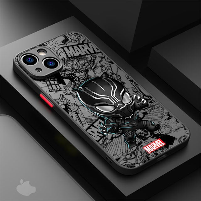 Capa dos Desenhos Animados Marvel Groot e Spiderman para iPhone – Proteção e Estilo com Seus Heróis Favoritos