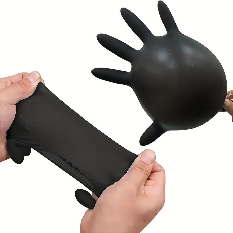 Luvas de Nitrilo Preto Engrossado Descartáveis – Proteção e Resistência em Qualquer Situação
