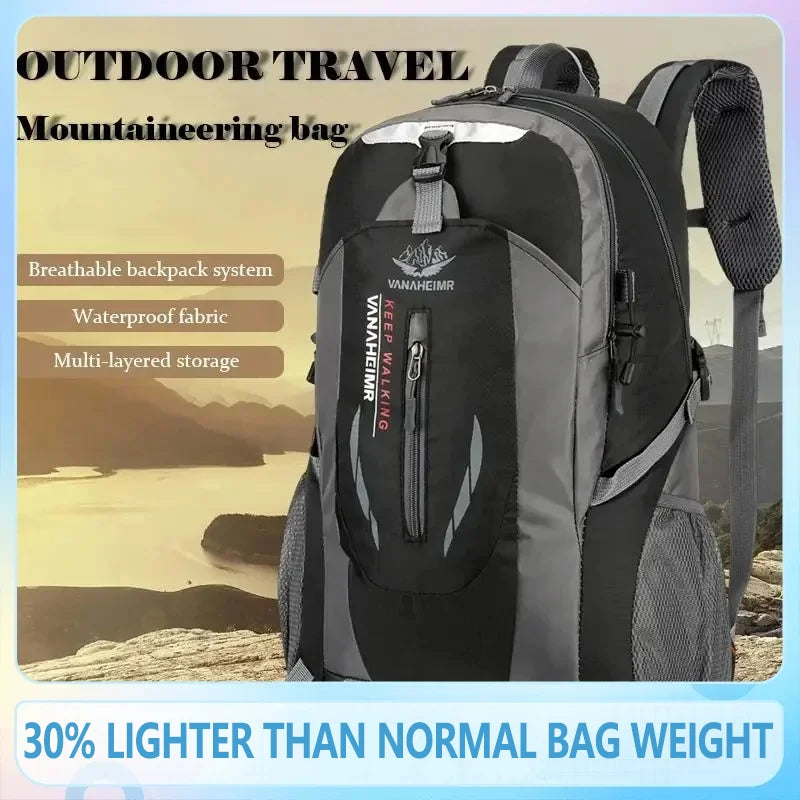 Mochila de Caminhada de Grande Capacidade 40L Impermeável: Pronta Para Qualquer Aventura ao Ar Livre