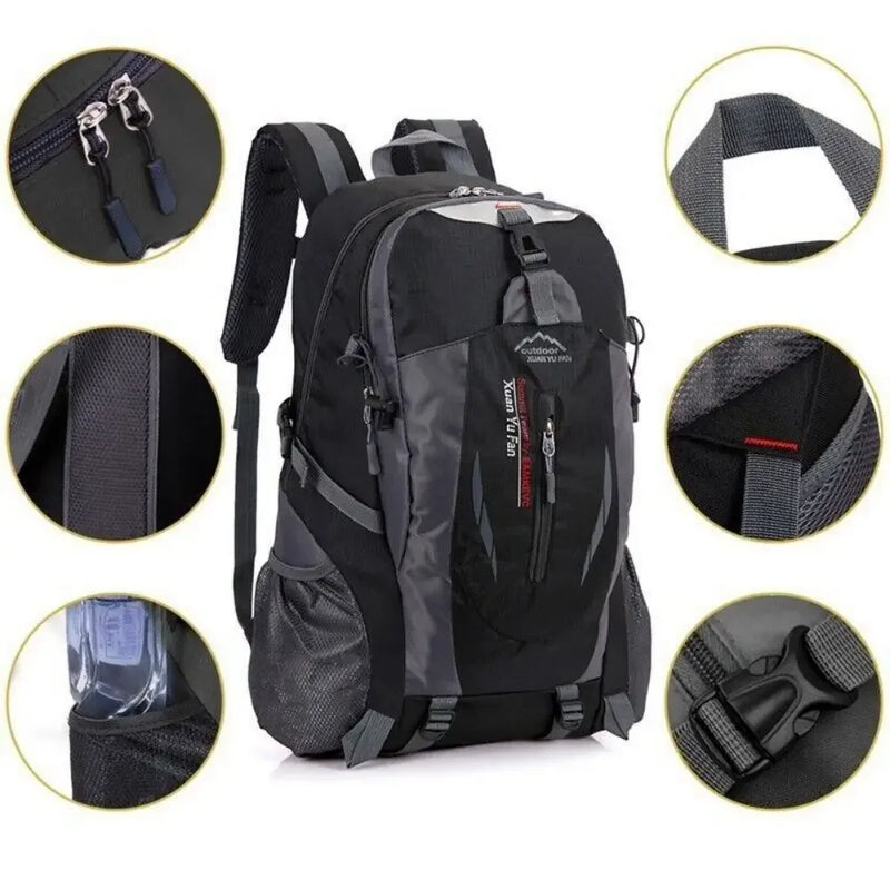 Mochila de Caminhada de Grande Capacidade 40L Impermeável: Pronta Para Qualquer Aventura ao Ar Livre
