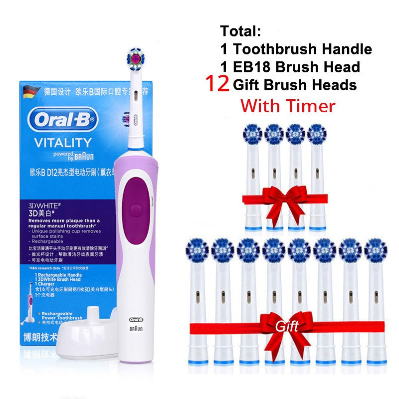 Oral-B Escova de Dentes Elétrica para Adultos – Limpeza Avançada e Sorriso Saudável