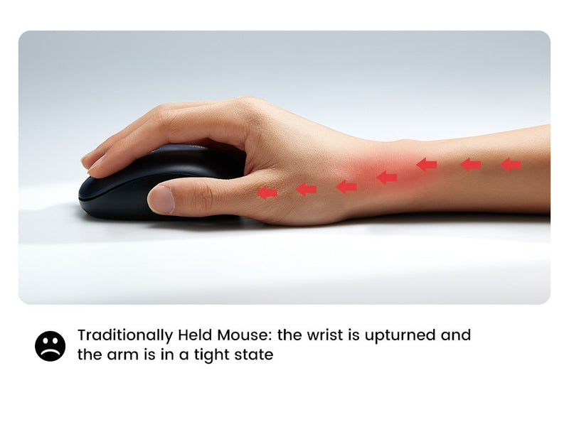 Mouse Vertical Sem Fio UGREEN – Conforto Ergonômico e Alta Precisão